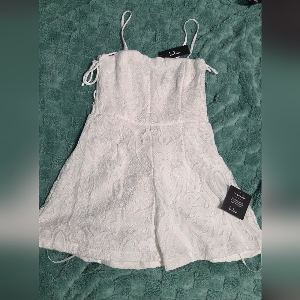 Lulu's White Lace Jumpsuit - Picture 5 of 5